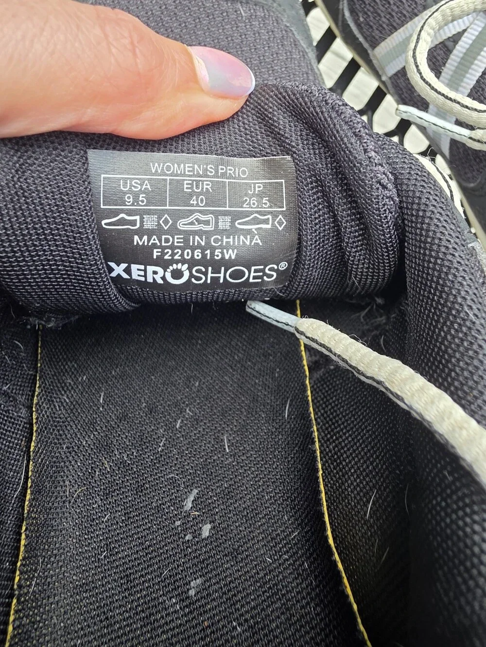 Women's Gently Used Prio Xero Black And White Shoes